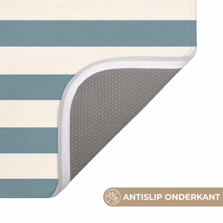 WC Mat - Strepen - Modern - Blauw — 3
