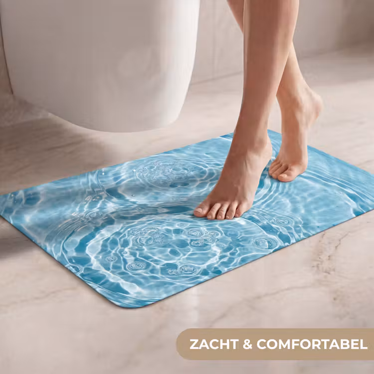 WC Mat - Water - Blauw - bubbels — 7