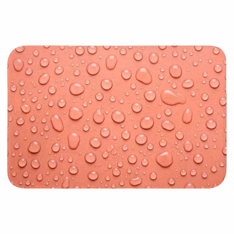 WC Mat - Water - Druppels - Roze — 1