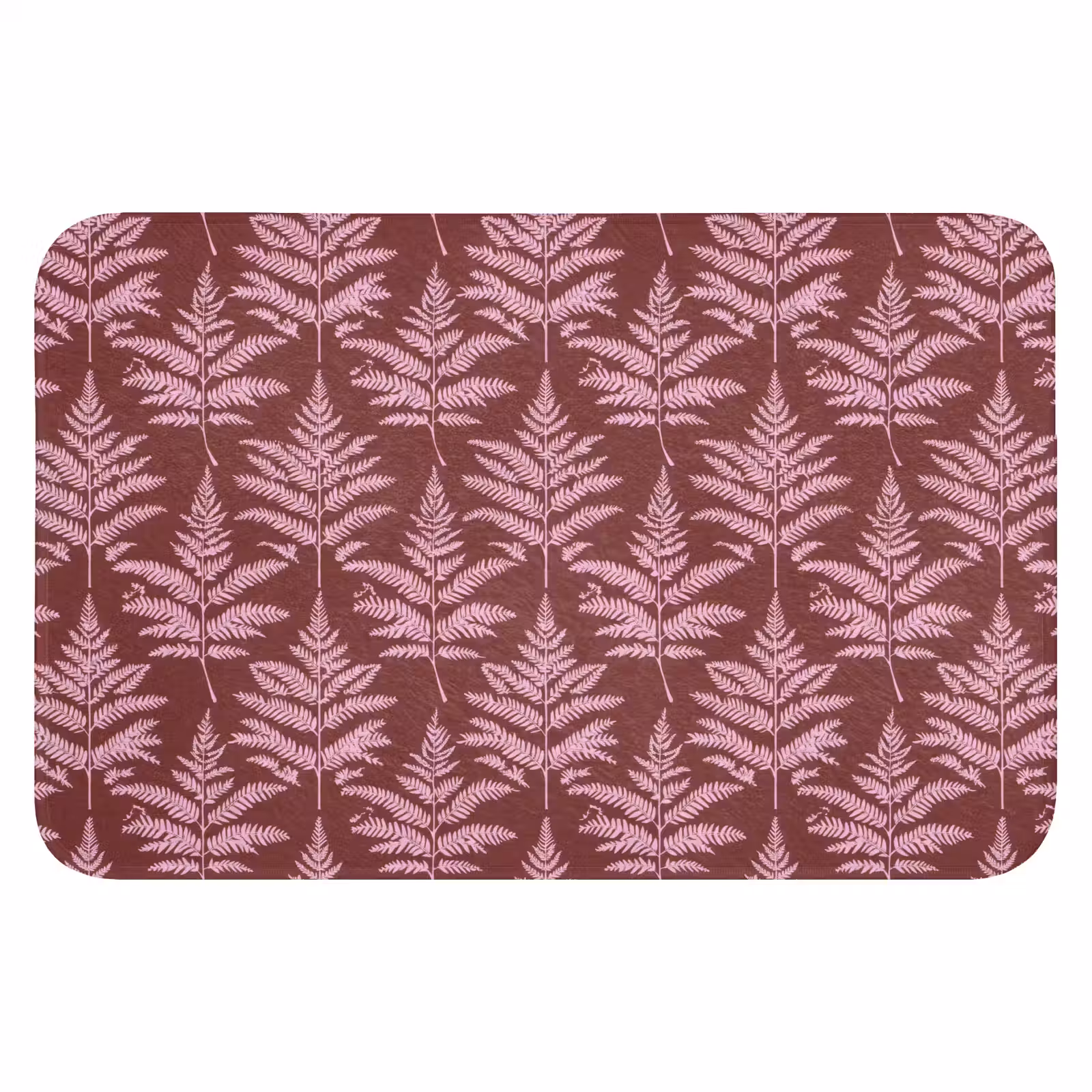 WC Mat - Blad - Patroon - Paars — 1