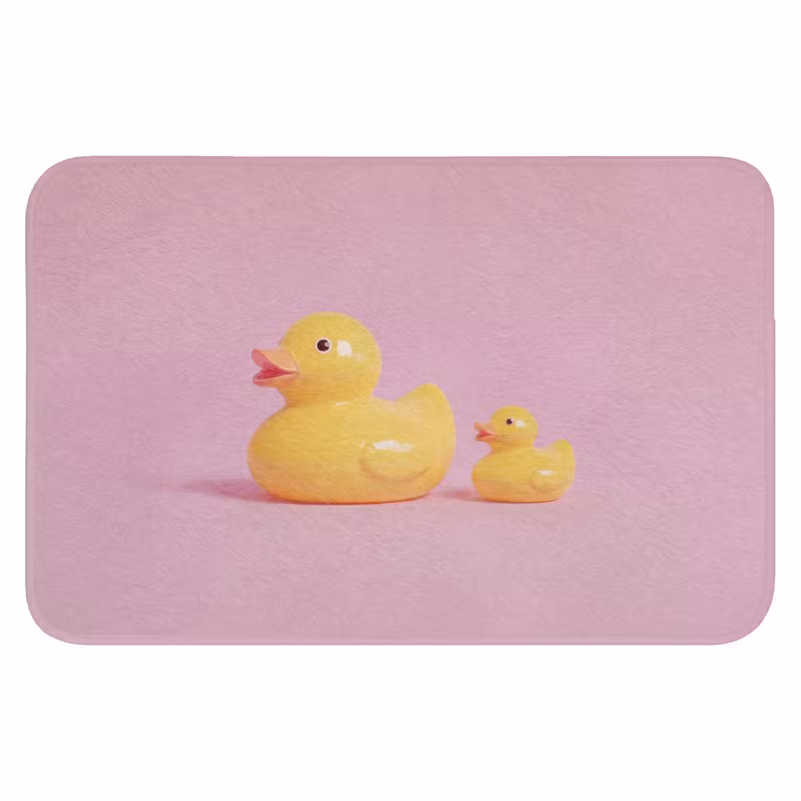 WC Mat - Eendjes - Vrolijk - Roze — 1