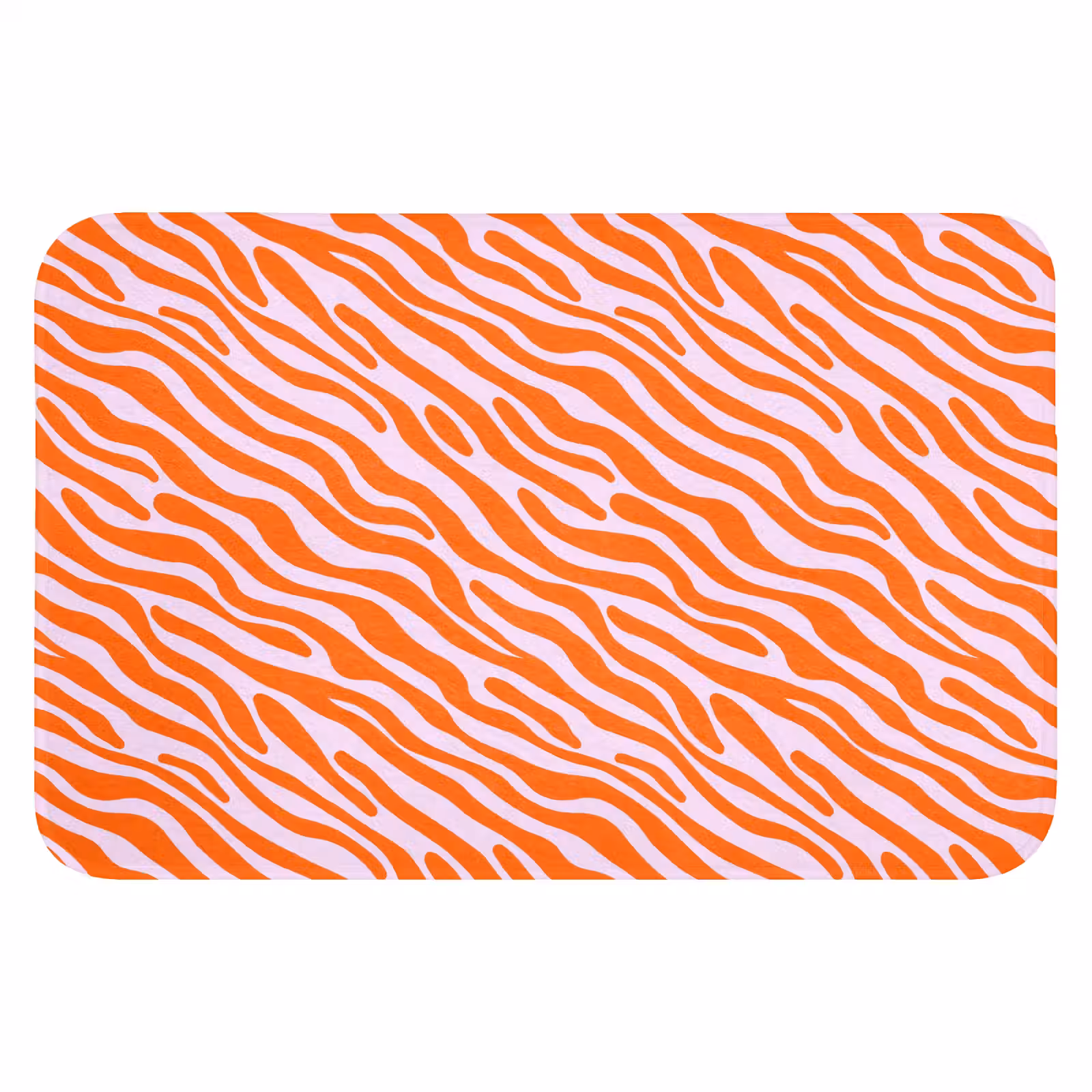 WC Mat - Strepen - Dynamisch - Oranje — 1