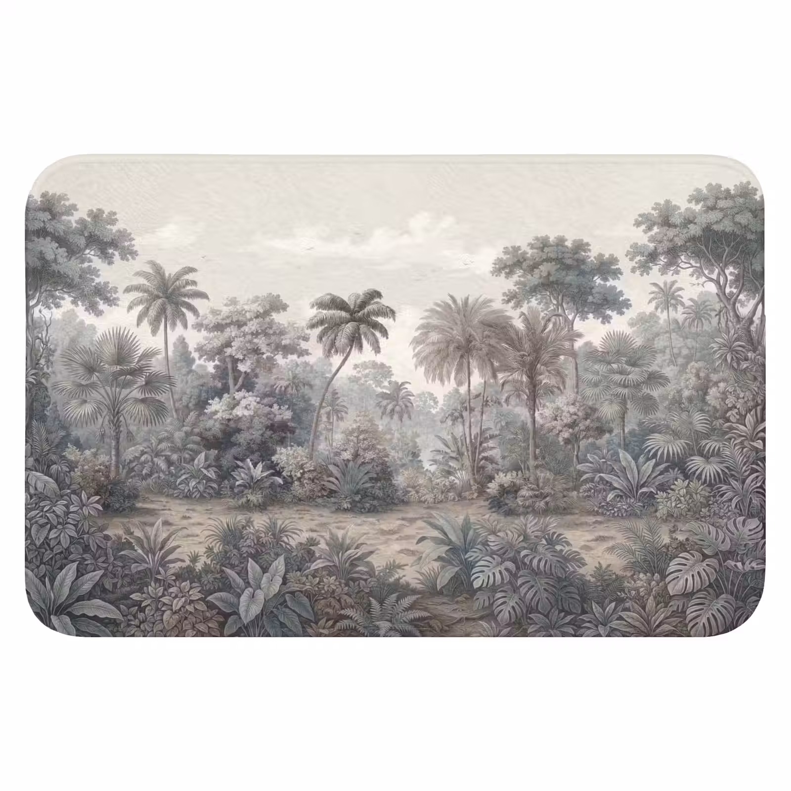 WC Mat - Tropisch - Landschap - Illustratie — 1