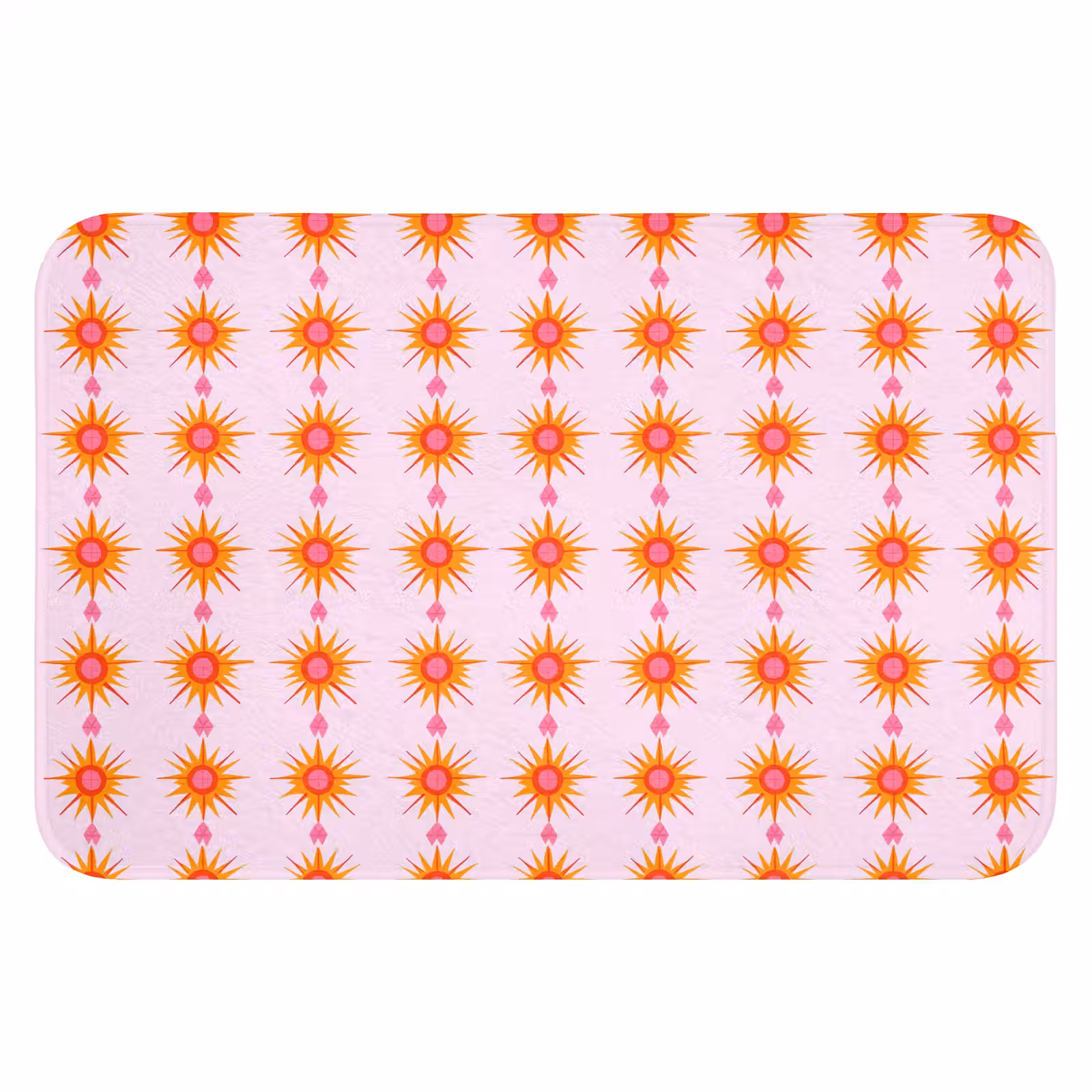 WC Mat - Zon - Motief - Roze — 1