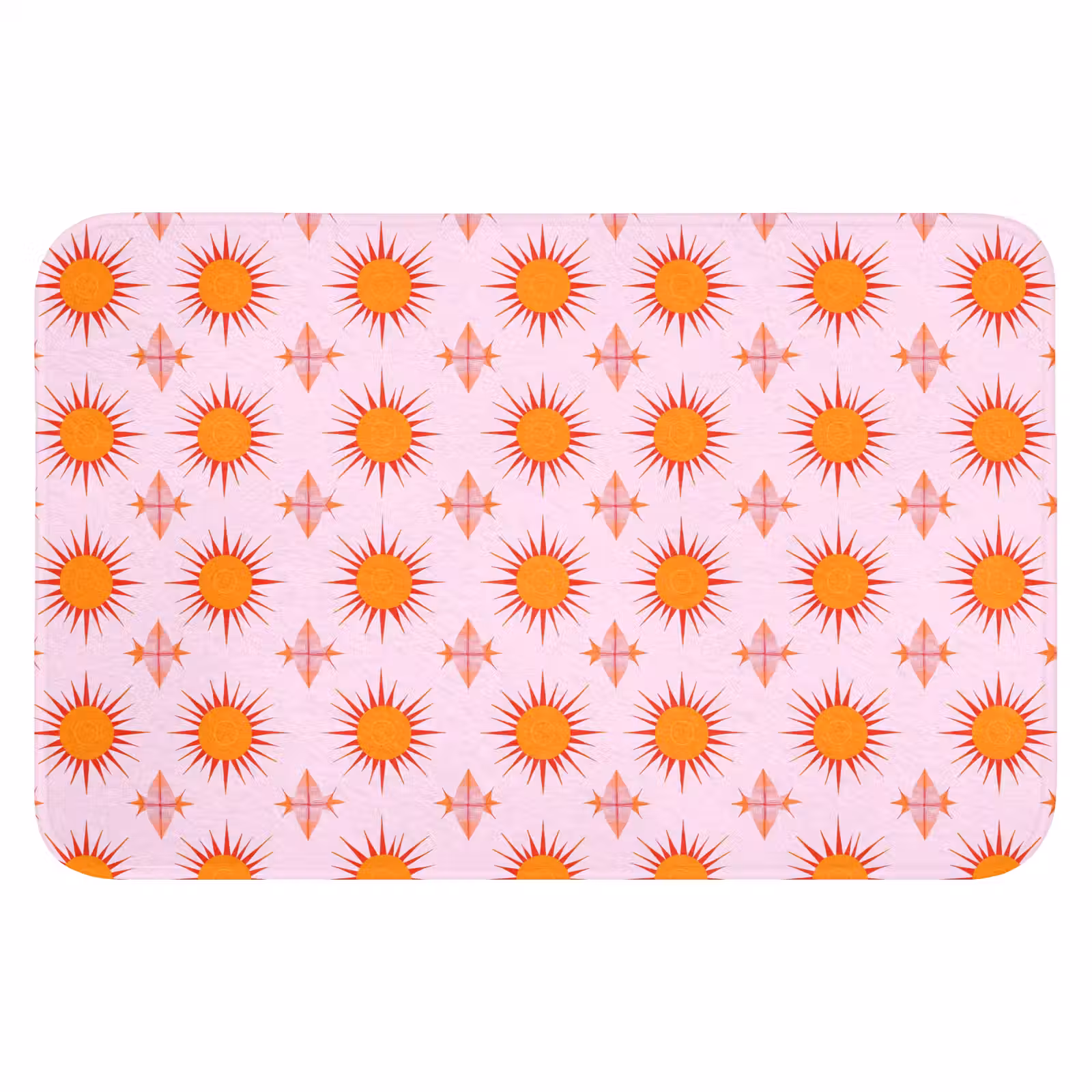 WC Mat - Zon - Patroon - Roze — 1
