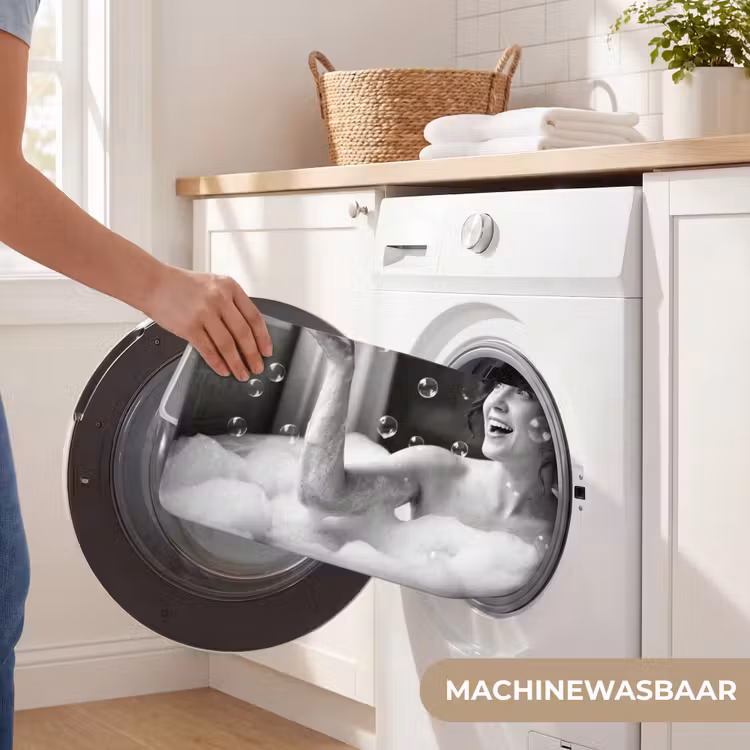 WC Mat - Bad - Bubbels - Zwart - Wit — 5