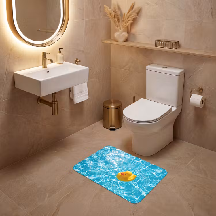 WC Mat - Badeend - Dobberen - Blauw — 4