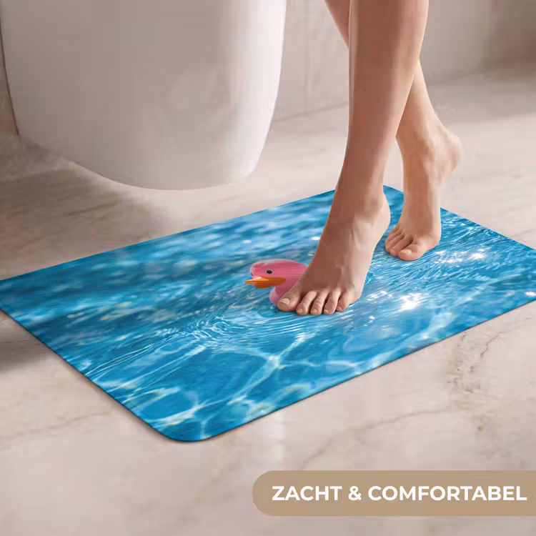 WC Mat - Badeend - Dobberend - Roze — 7