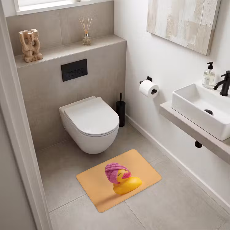 WC Mat - Badeend - Handdoek - Kleurrijk — 6
