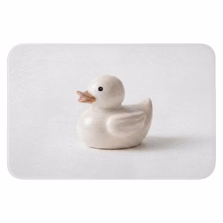WC Mat - Badeend - Minimalistisch - Wit — 1