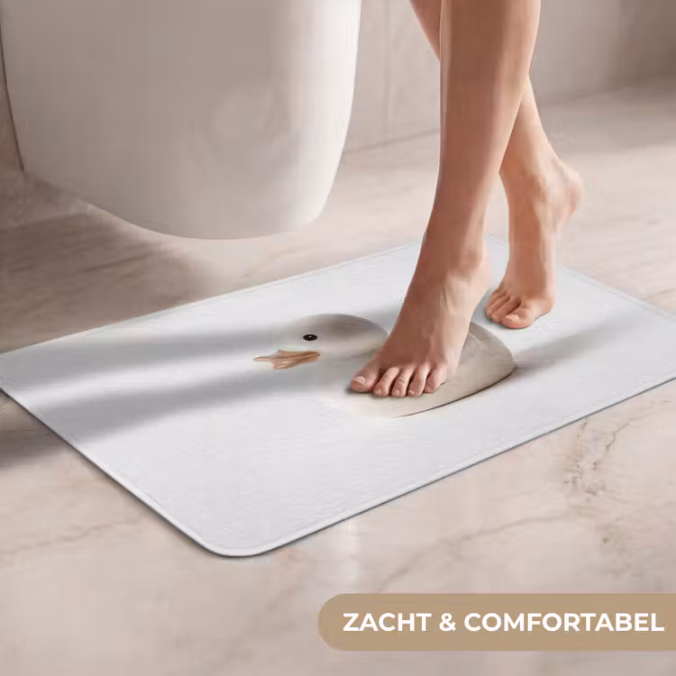 WC Mat - Badeend - Minimalistisch - Wit — 7