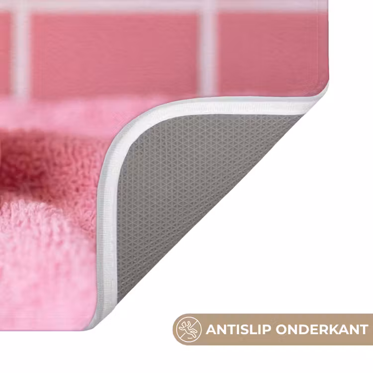 WC Mat - Badeend -Strik - Roze — 3
