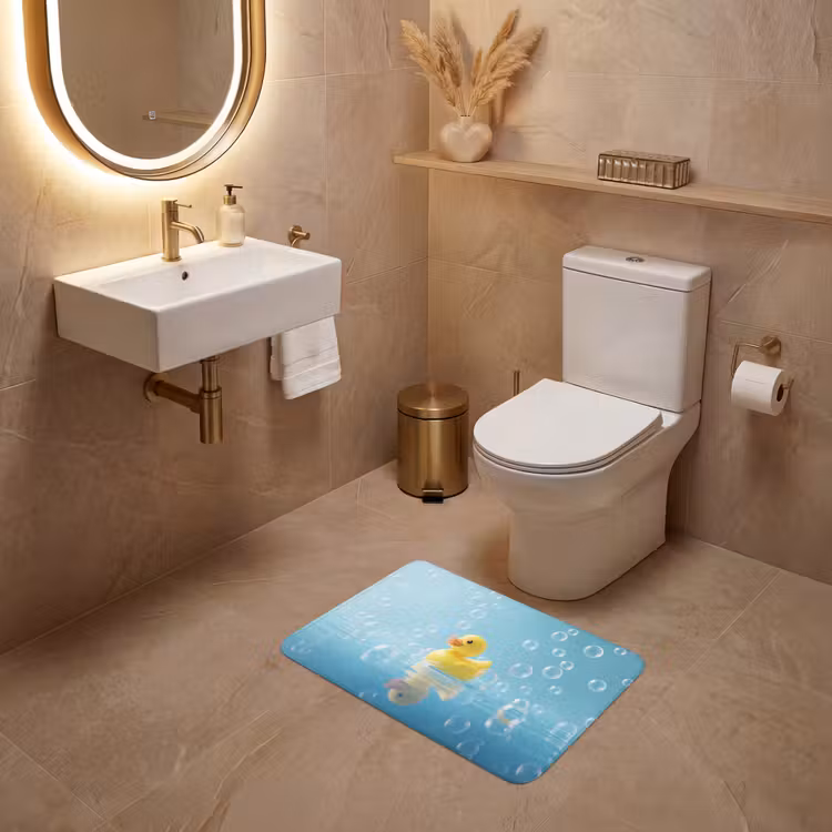 WC Mat - Bubbels - Badeend - Geel — 4