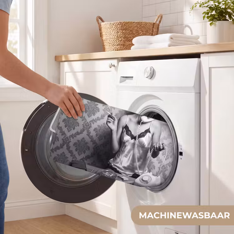 WC Mat - Chic - Vrouw - Zwart - Wit — 5