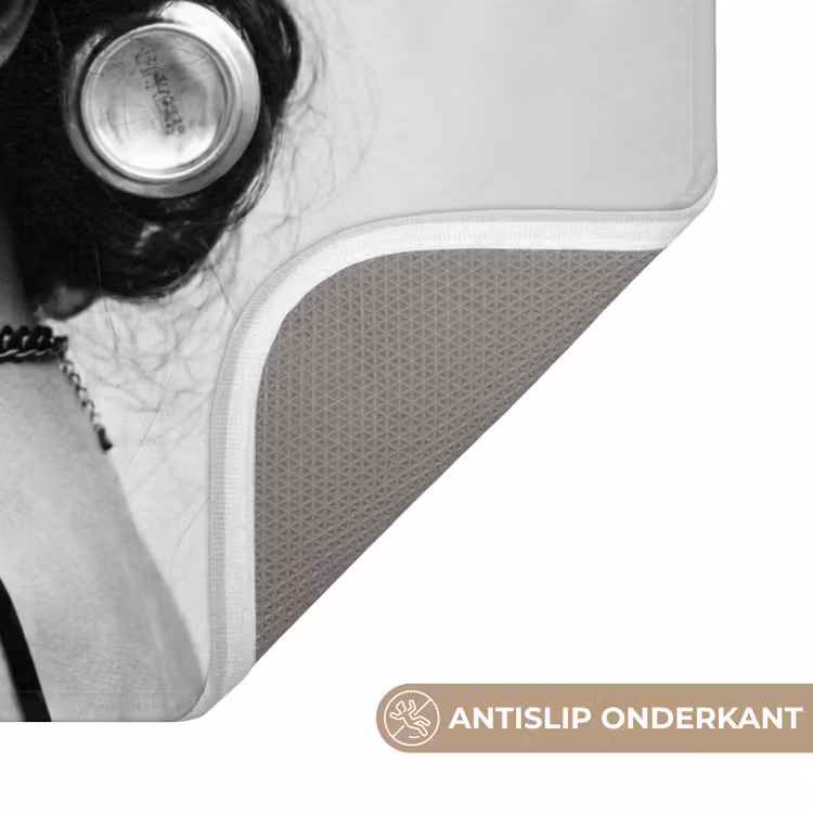 WC Mat - Edgy - Vrouw - Zwart - Wit — 3