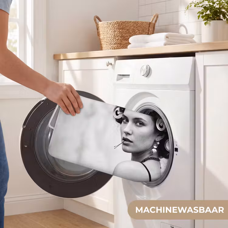 WC Mat - Edgy - Vrouw - Zwart - Wit — 5