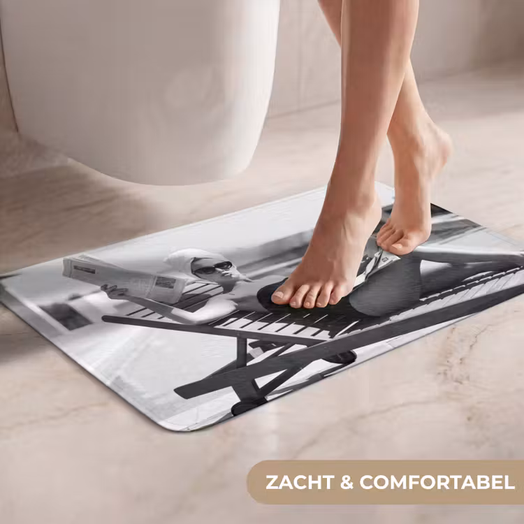 WC Mat - Glamour - Modern - Zwart - Wit — 7