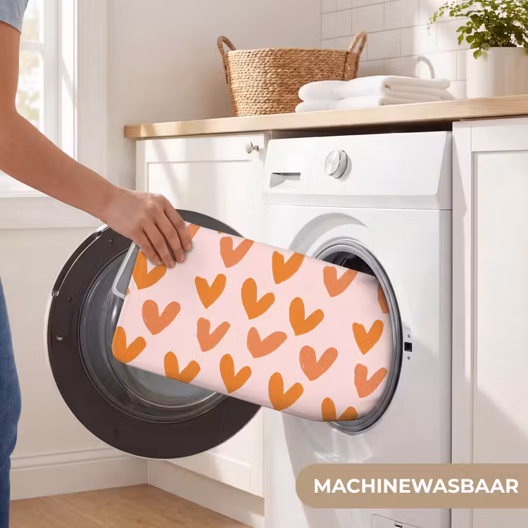 WC Mat - Hartjes - Getekend - Oranje — 5