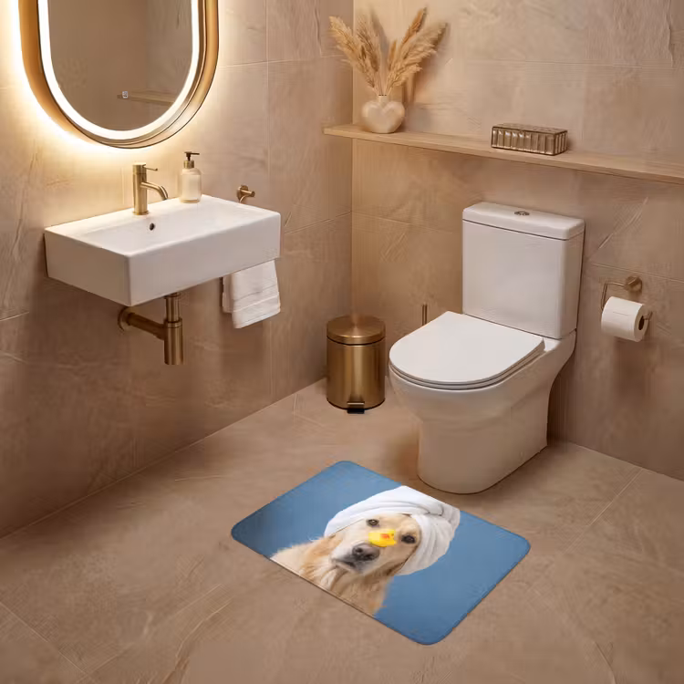 WC Mat - Hond - Badeend - Geel — 4