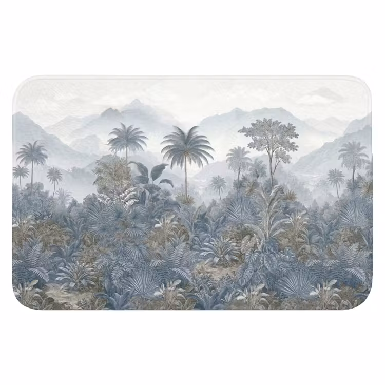 WC Mat - Jungle - Landschap - Blauw — 1