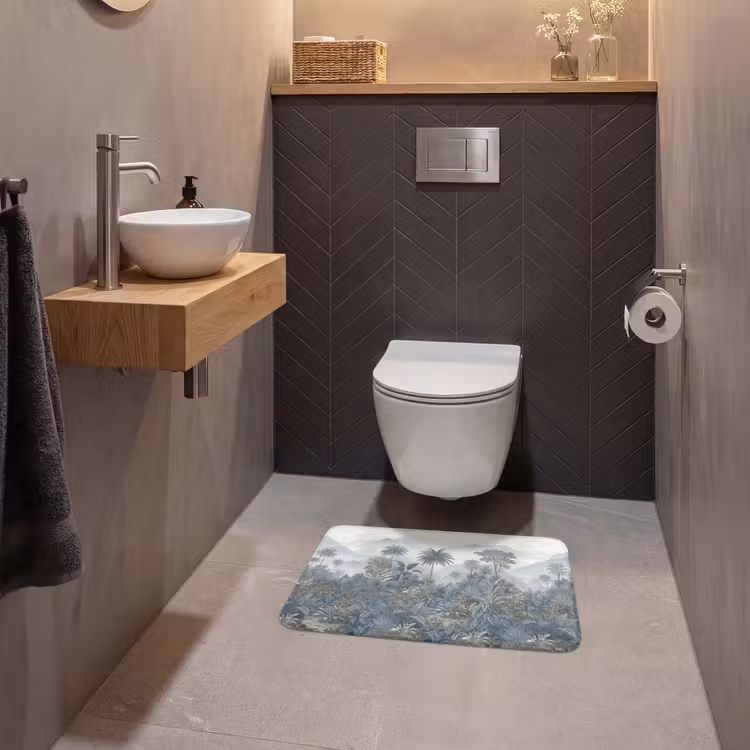 WC Mat - Jungle - Landschap - Blauw — 2
