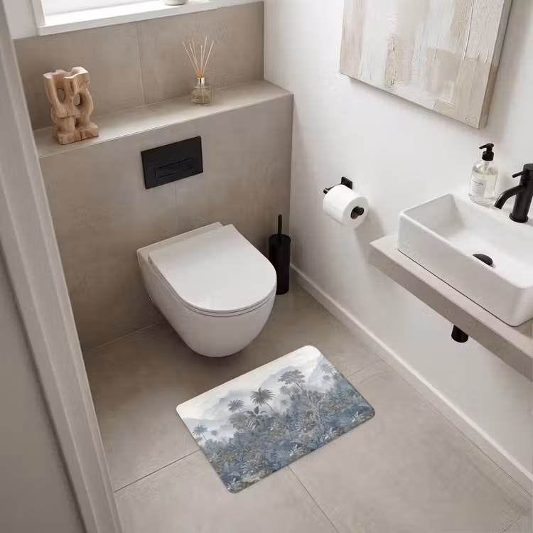 WC Mat - Jungle - Landschap - Blauw — 6