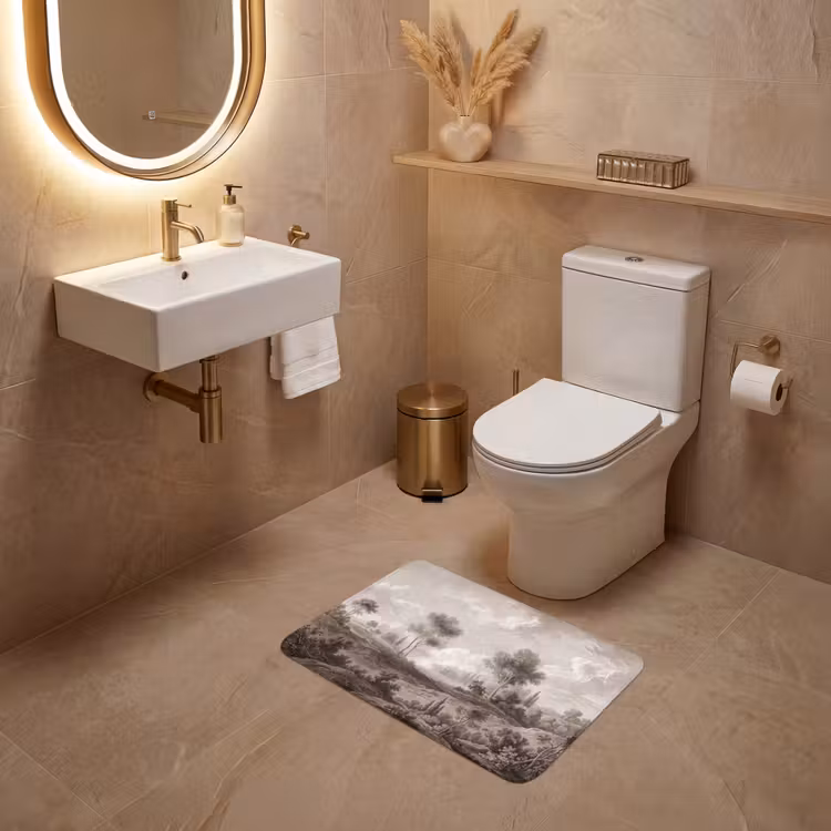 WC Mat - Klassiek - Landschap - Neutraal — 4