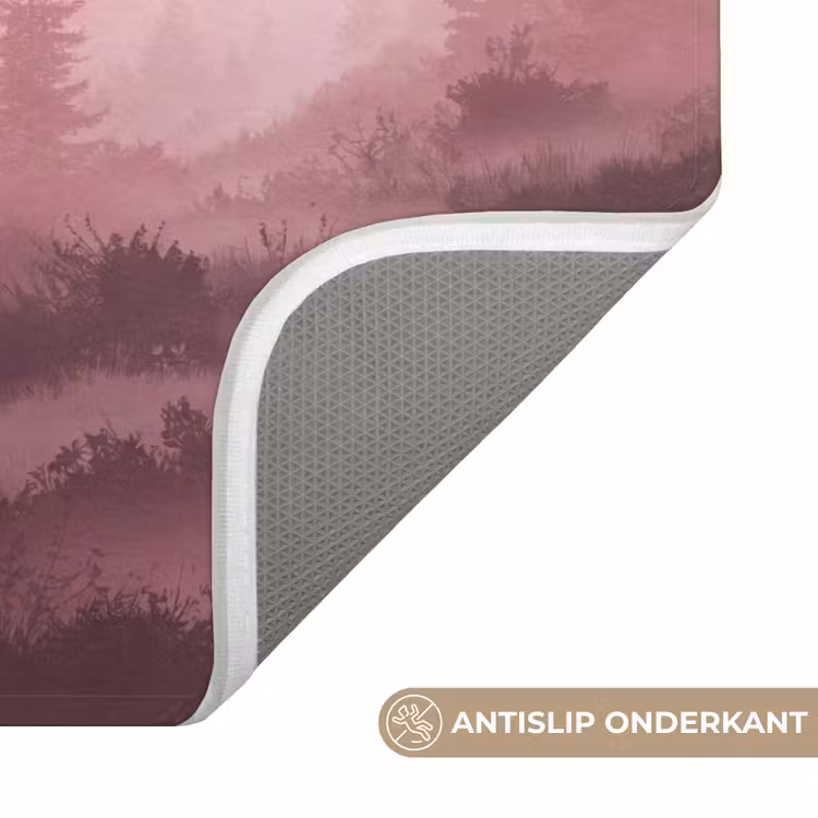WC Mat - Landschap - Mistig - Roze — 3