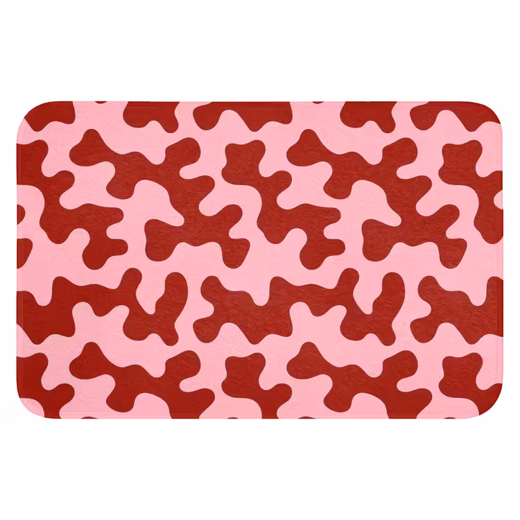 WC Mat - Modern - Abstract - Rood — 1