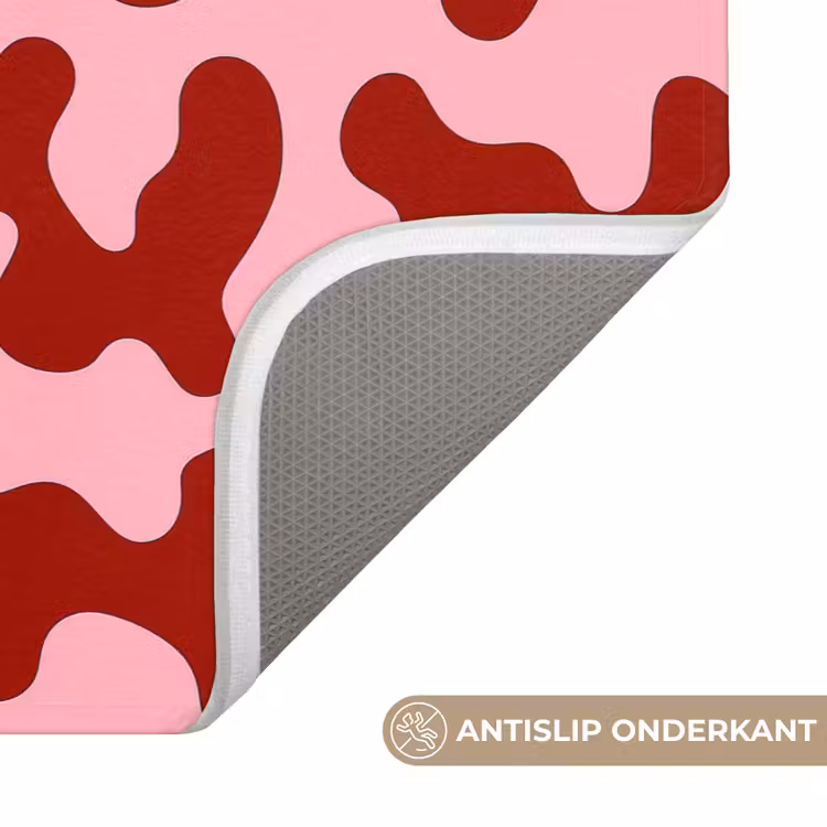 WC Mat - Modern - Abstract - Rood — 3