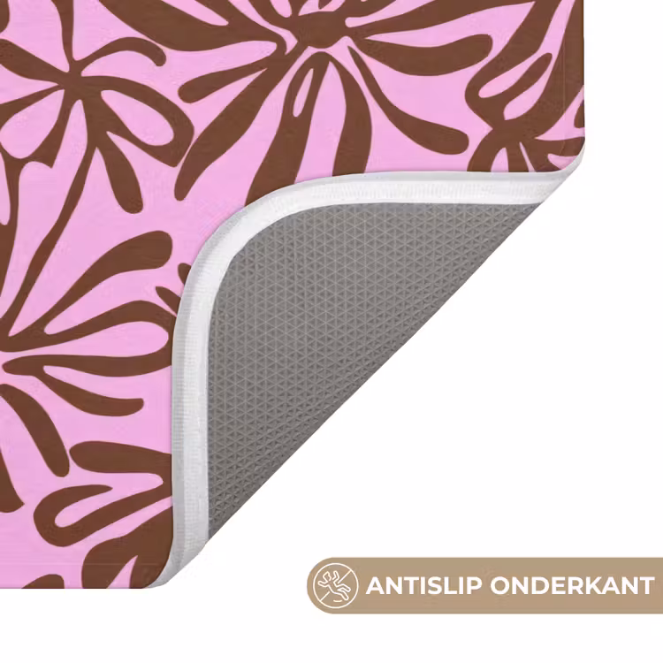 WC Mat - Organisch - Patroon - Roze — 3