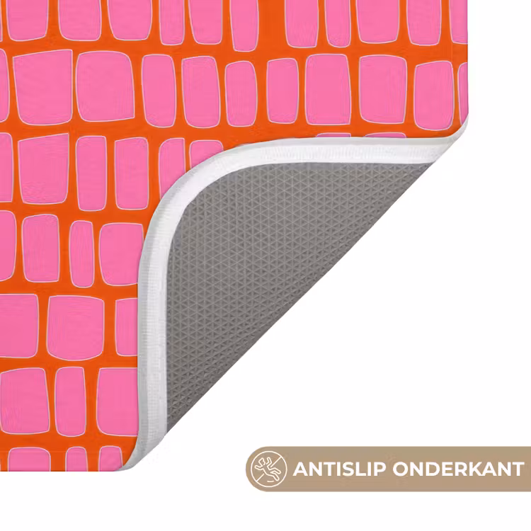 WC Mat - Organisch - Raster - Roze — 3