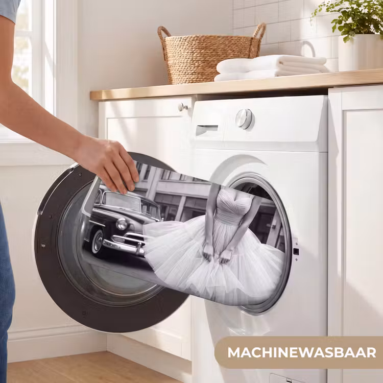 WC Mat - Retro - Vrouw - Zwart - Wit — 5