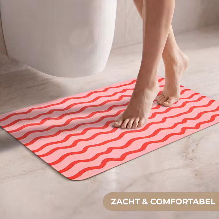 WC Mat - Speels - Patroon - Rood — 7