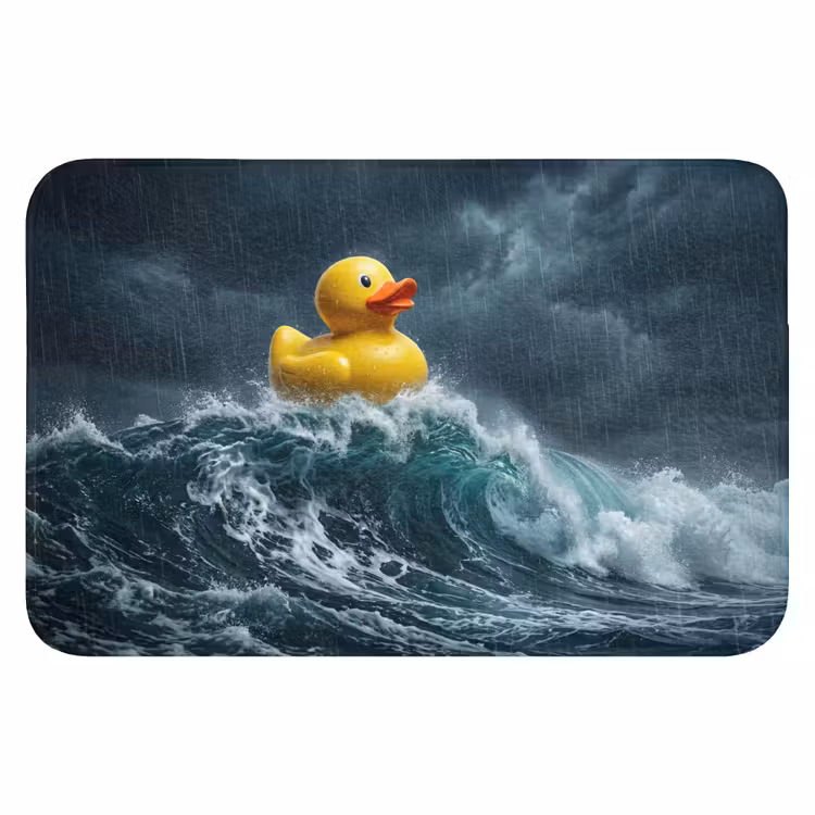 WC Mat - Storm - Badeend - Golven — 1