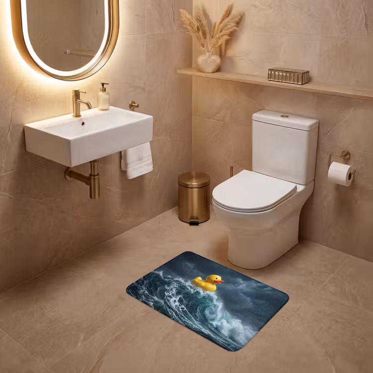 WC Mat - Storm - Badeend - Golven — 4