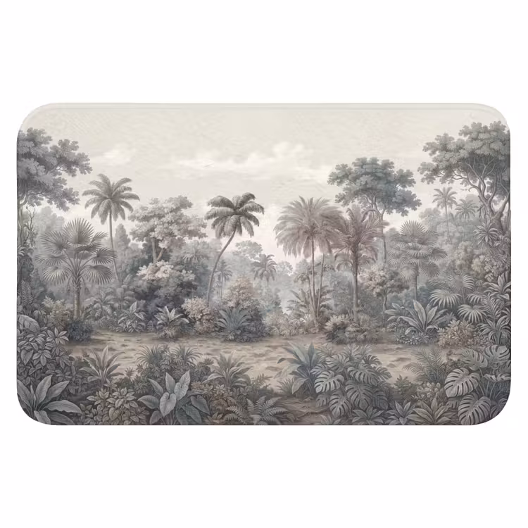 WC Mat - Tropisch - Landschap - Illustratie — 1