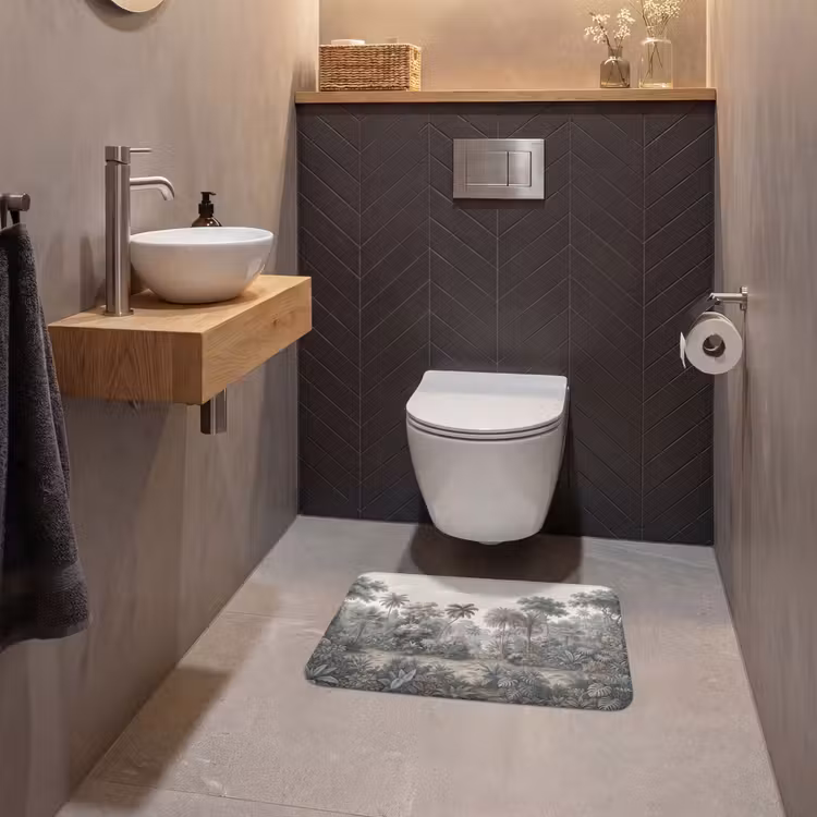 WC Mat - Tropisch - Landschap - Illustratie — 2