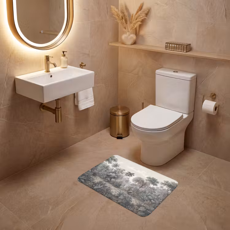 WC Mat - Tropisch - Landschap - Illustratie — 4
