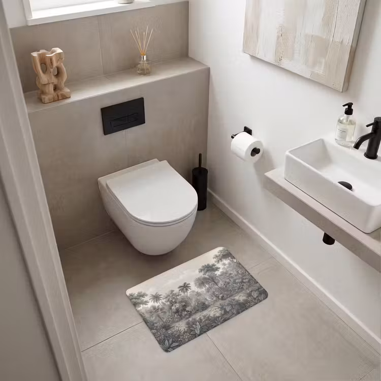 WC Mat - Tropisch - Landschap - Illustratie — 6