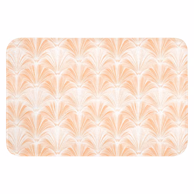 WC Mat - Waaier - Patroon - Perzik — 1