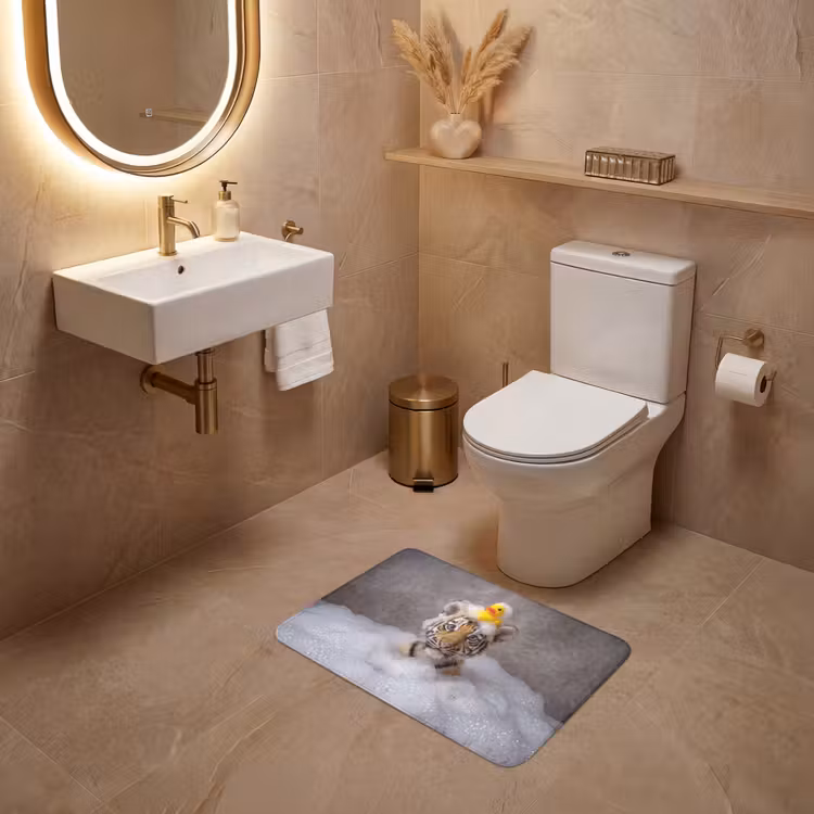 WC Mat - Welpje - Bad - Geel — 4