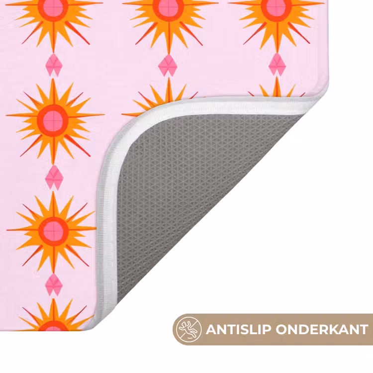 WC Mat - Zon - Motief - Roze — 3
