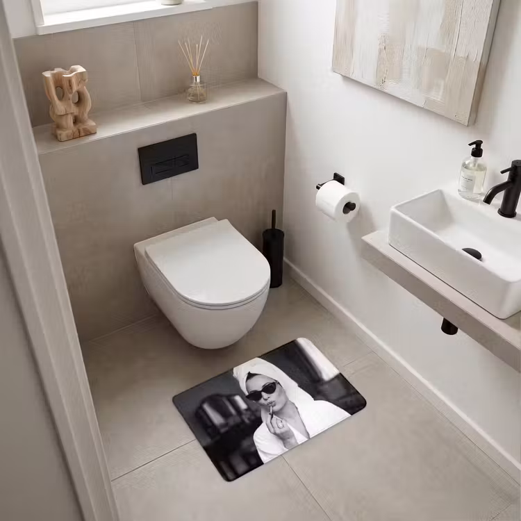 WC Mat - Zonnebril - Vrouw - Zwart - Wit — 6