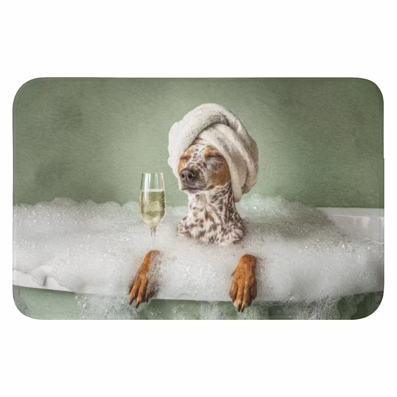 WC Mat - Hond - Bad - Champagne - Handdoek — 1