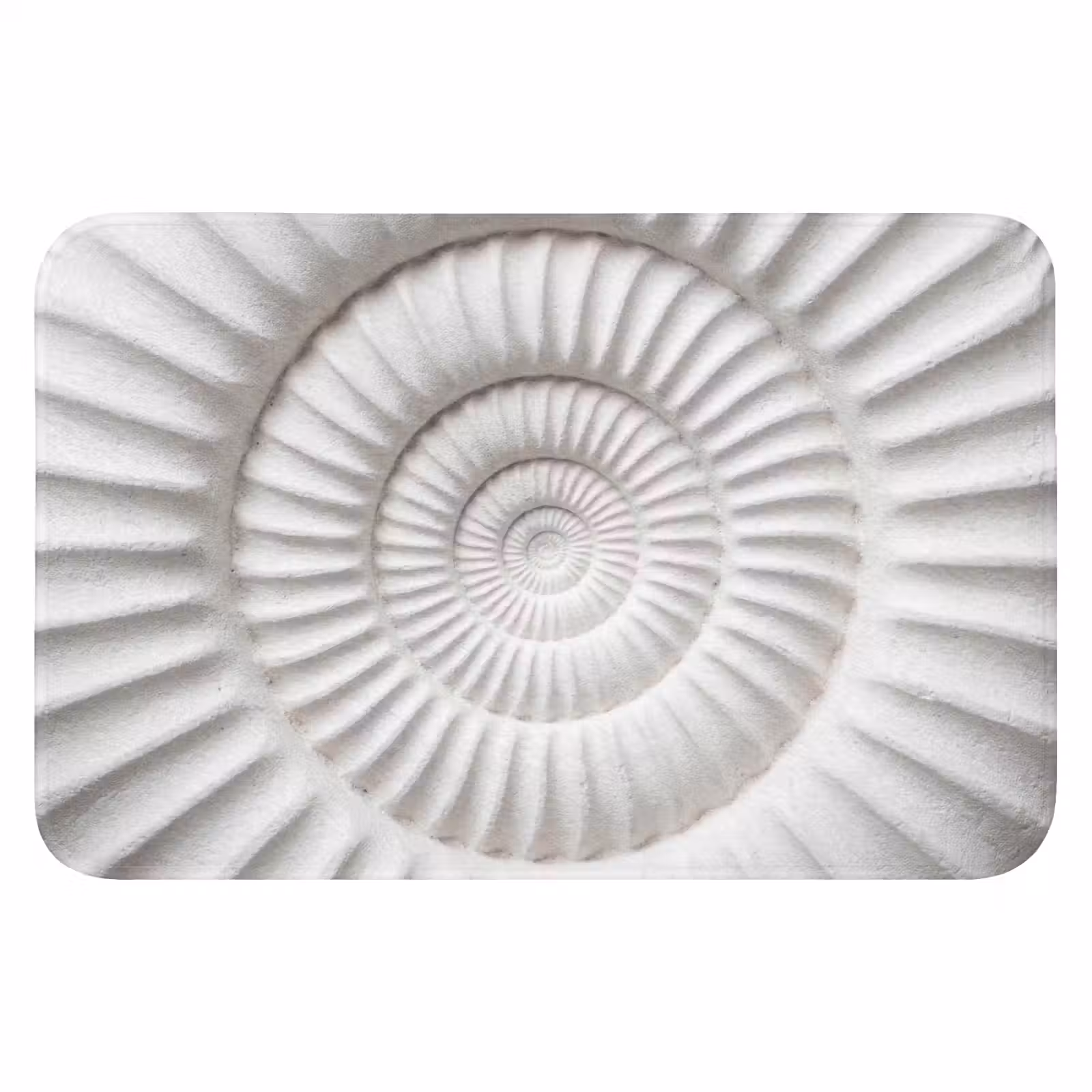 WC Mat - Schelp - Spiraal - Wit — 1