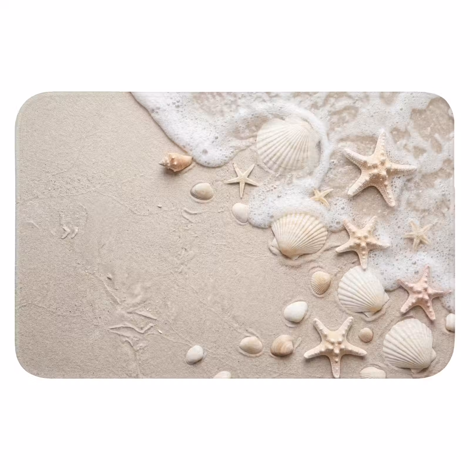 WC Mat - Schelpen - Zeesterren - Strand — 1