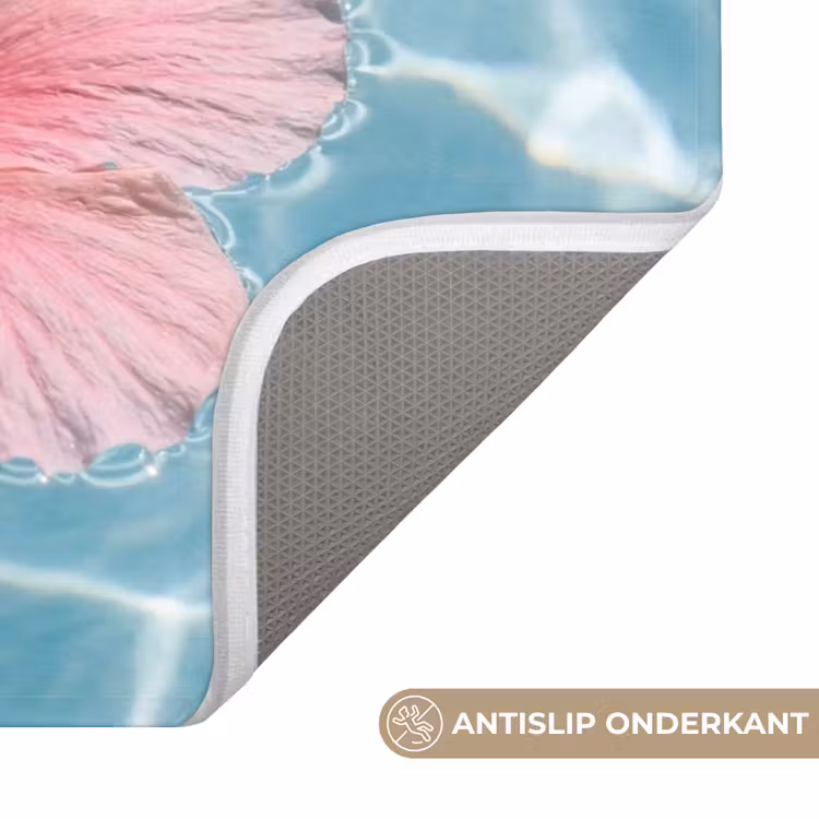 WC Mat - Hibiscus - Water - Roze — 3
