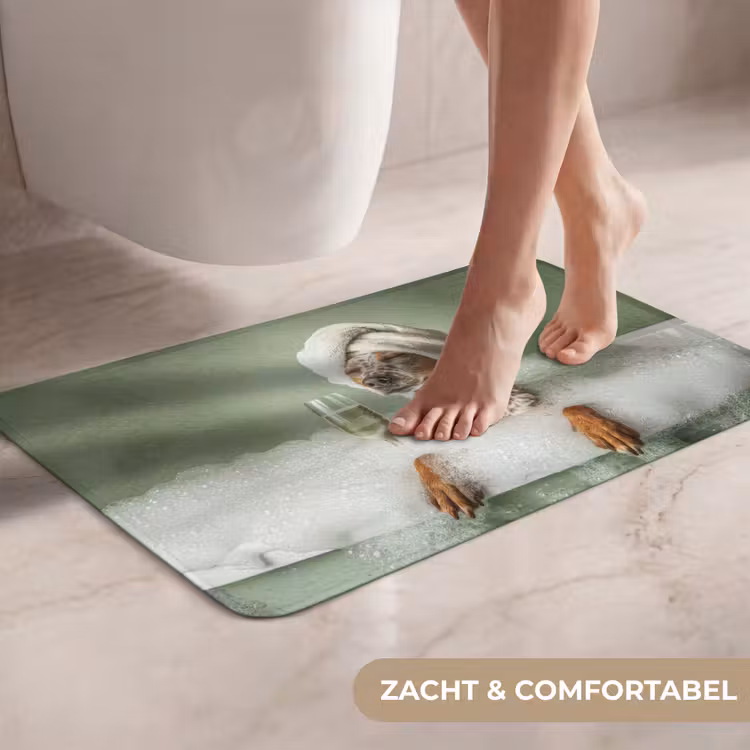 WC Mat - Hond - Bad - Champagne - Handdoek — 7