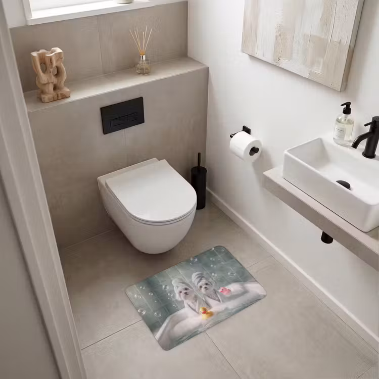 WC Mat - Hondjes - Badkuip - Badeendjes - Handdoeken — 6